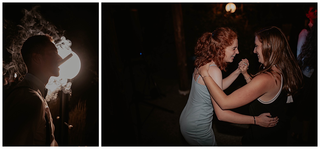 moments during wedding reception