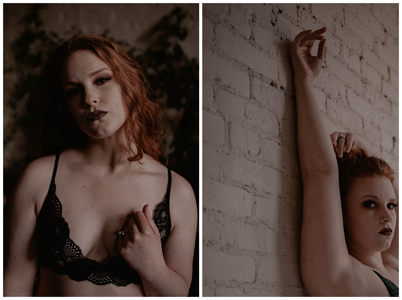 banana stand studio, neon lights, emerald lingerie, red head, seattle studio, seattle boudoir, bellingham boudoir, boudoir, pioneer square,