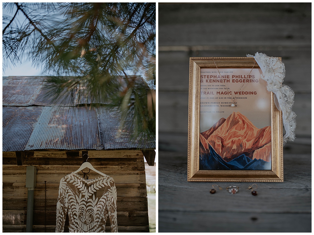 mountain brides wedding accessory details 