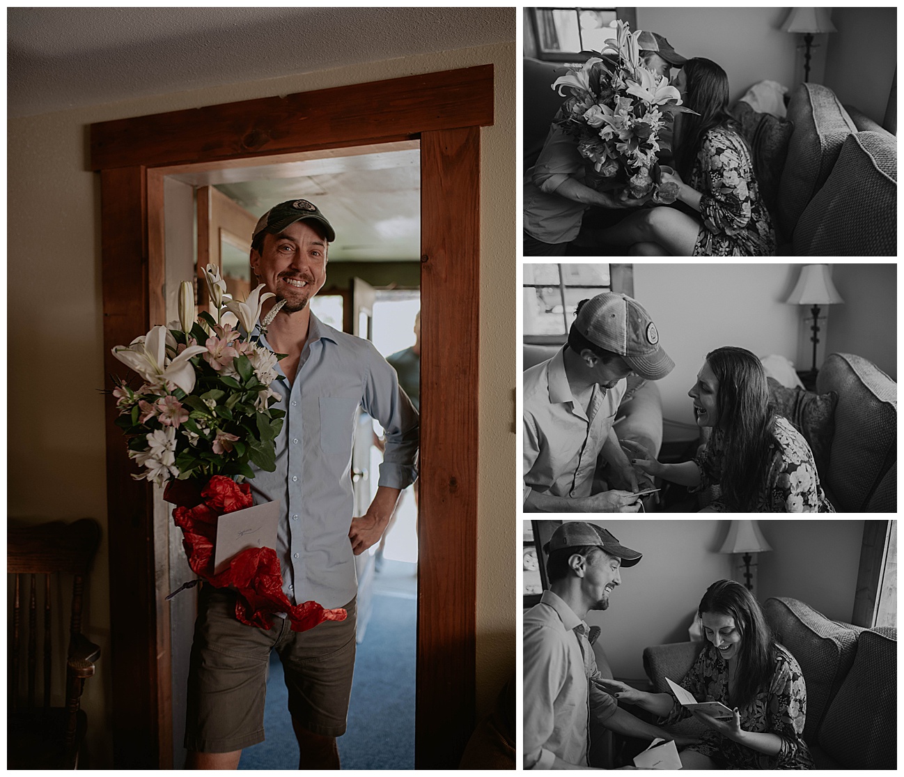 bride and groom exchanging moment before the wedding day